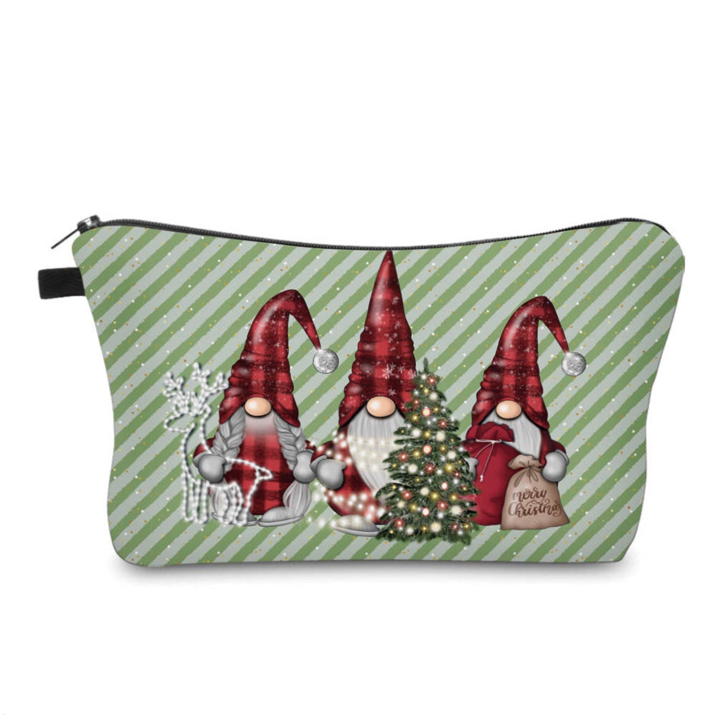 Gnome Plaid Stripe - Water-Resistant Multi-Use Pouch