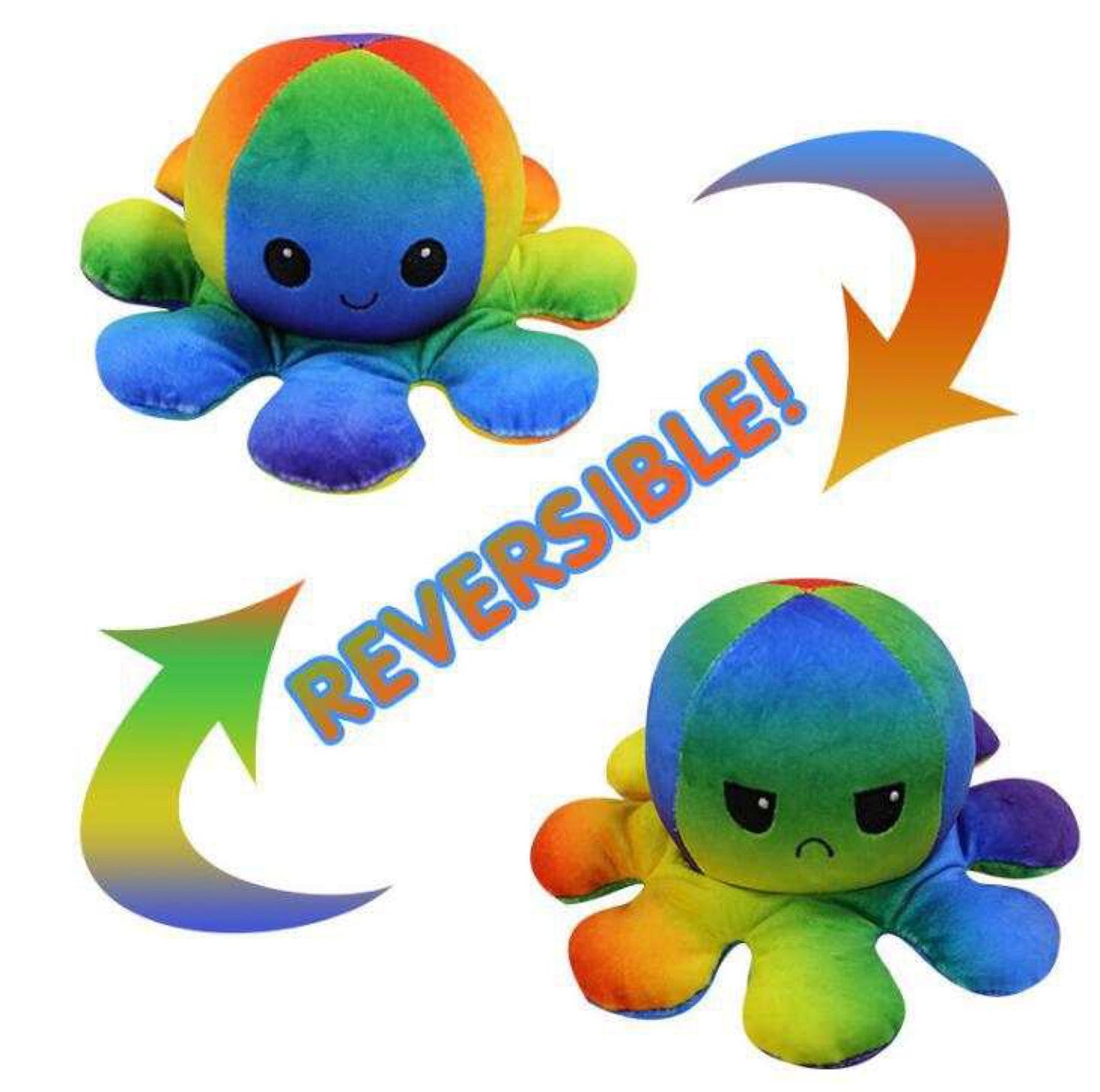 Moody Octopus Reversible Plush