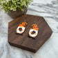 Wooden Dangle Earrings - Fall - Gnome Acorn