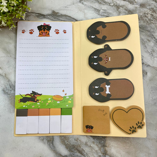 Sticky Note Booklet Set - Dachshund