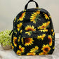 Sunflower with Stem - Water-Resistant Mini Backpack