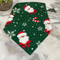 Dog Bandana - Christmas - Santa Snow Candy Cane