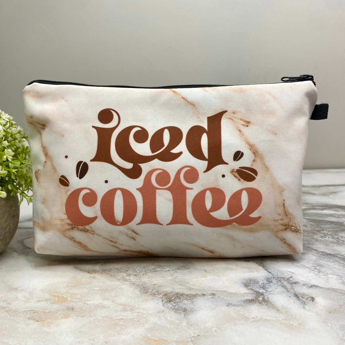 Iced Coffee Beans - Water-Resistant Multi-Use Pouch