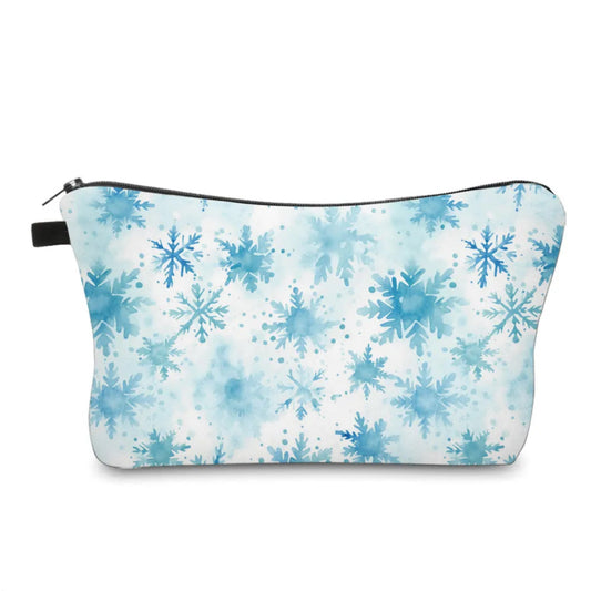 Snowflake 4 - Aqua - Water-Resistant Multi-Use Pouch