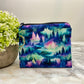 Mint Rainbow Trees - Water-Resistant Mini Pouch w/ Keyring