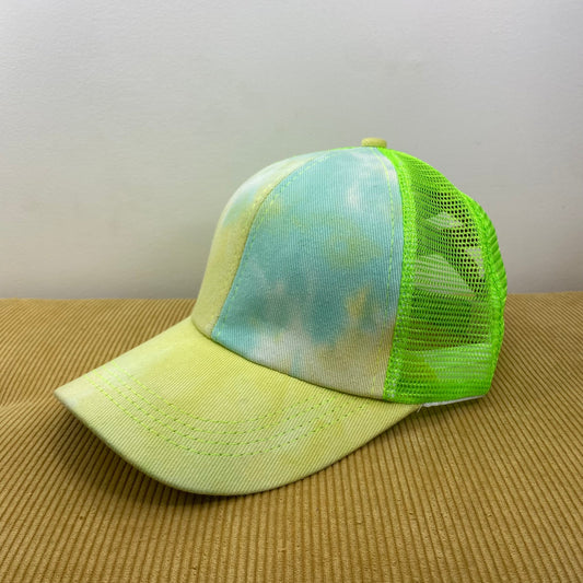 Hat - Tie Dye - Blue Yellow Green