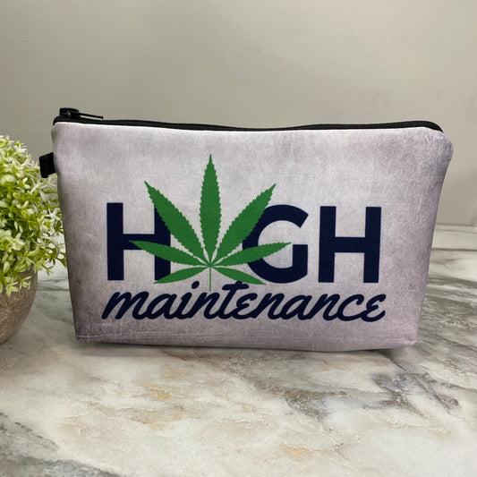 Weed High Maintenance - Water-Resistant Multi-Use Pouch