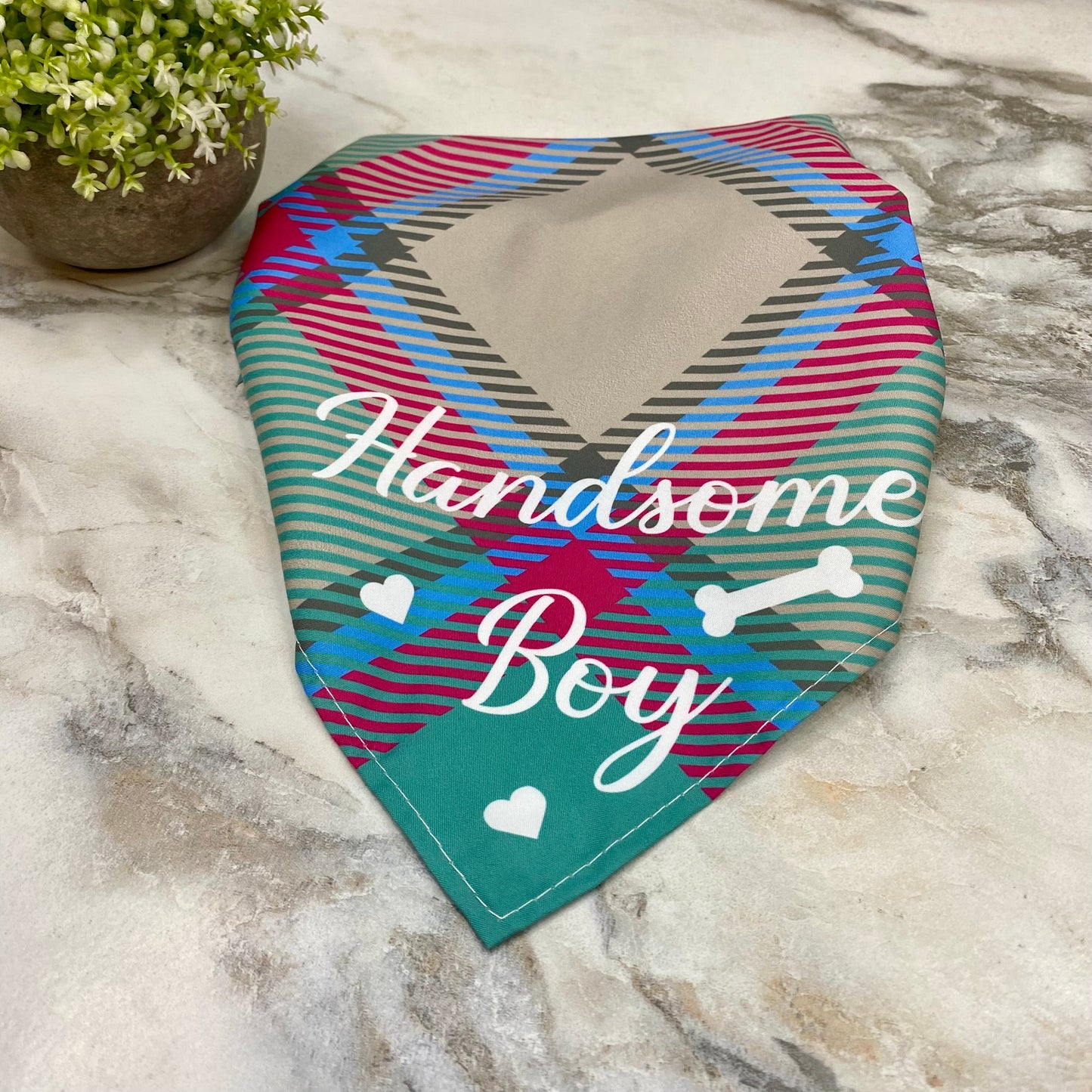 Dog Bandana - Sayings - Handsome Boy