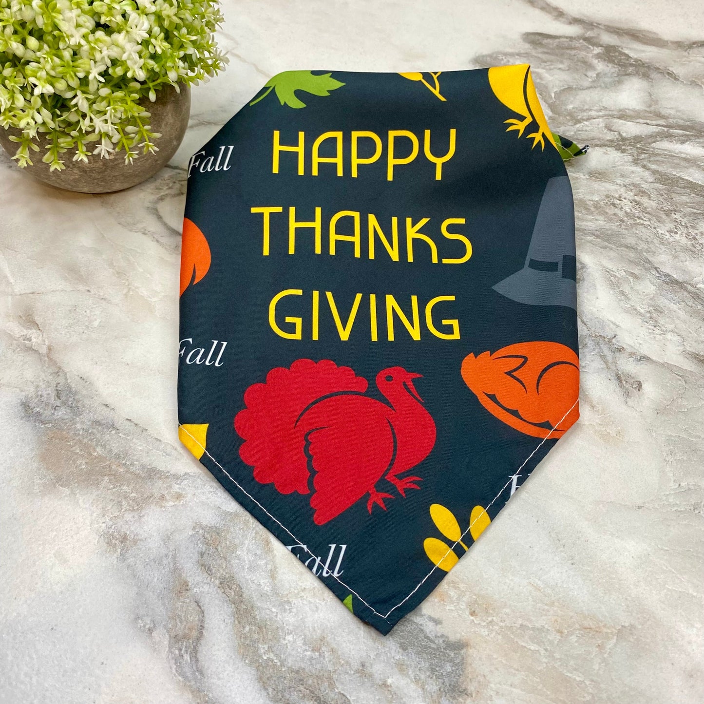 Dog Bandana - Fall - Hello Fall Happy Thanksgiving