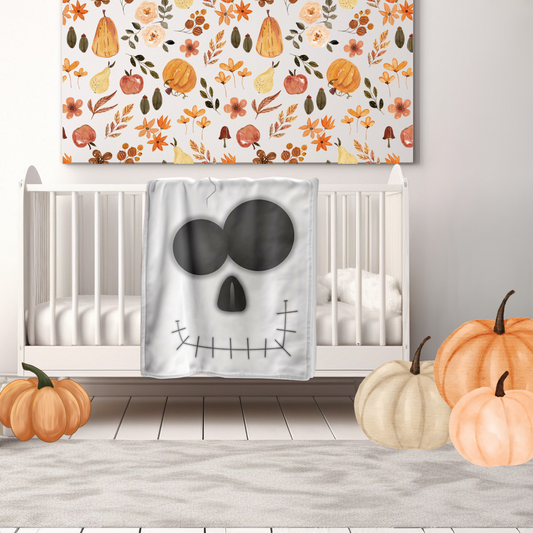 Blanket - Halloween Silly Faces - Skull