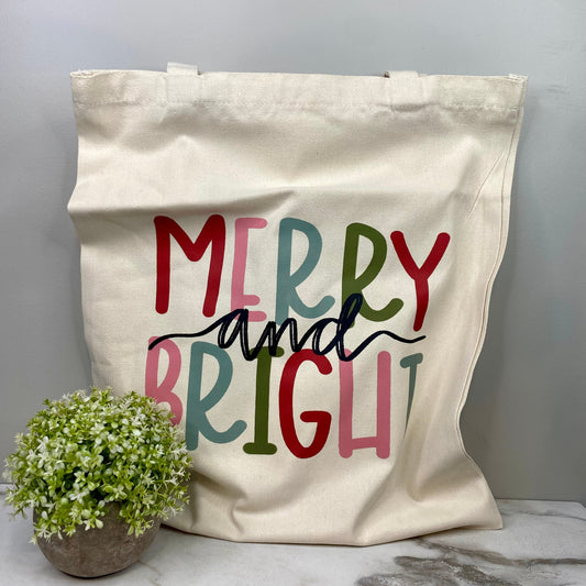 Tote Bag - Christmas - Merry & Bright