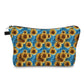 Sunflower Blue Shimmer - Water-Resistant Multi-Use Pouch