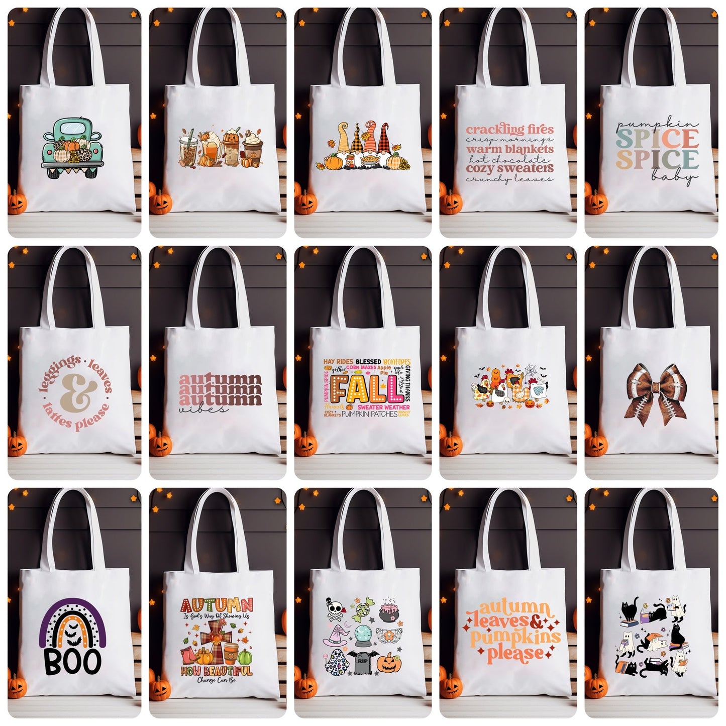 Tote Bag - Fall & Halloween - PREORDER 8/2-8/5