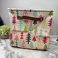 Pop Up Canvas Basket - Multicolored Christmas Trees