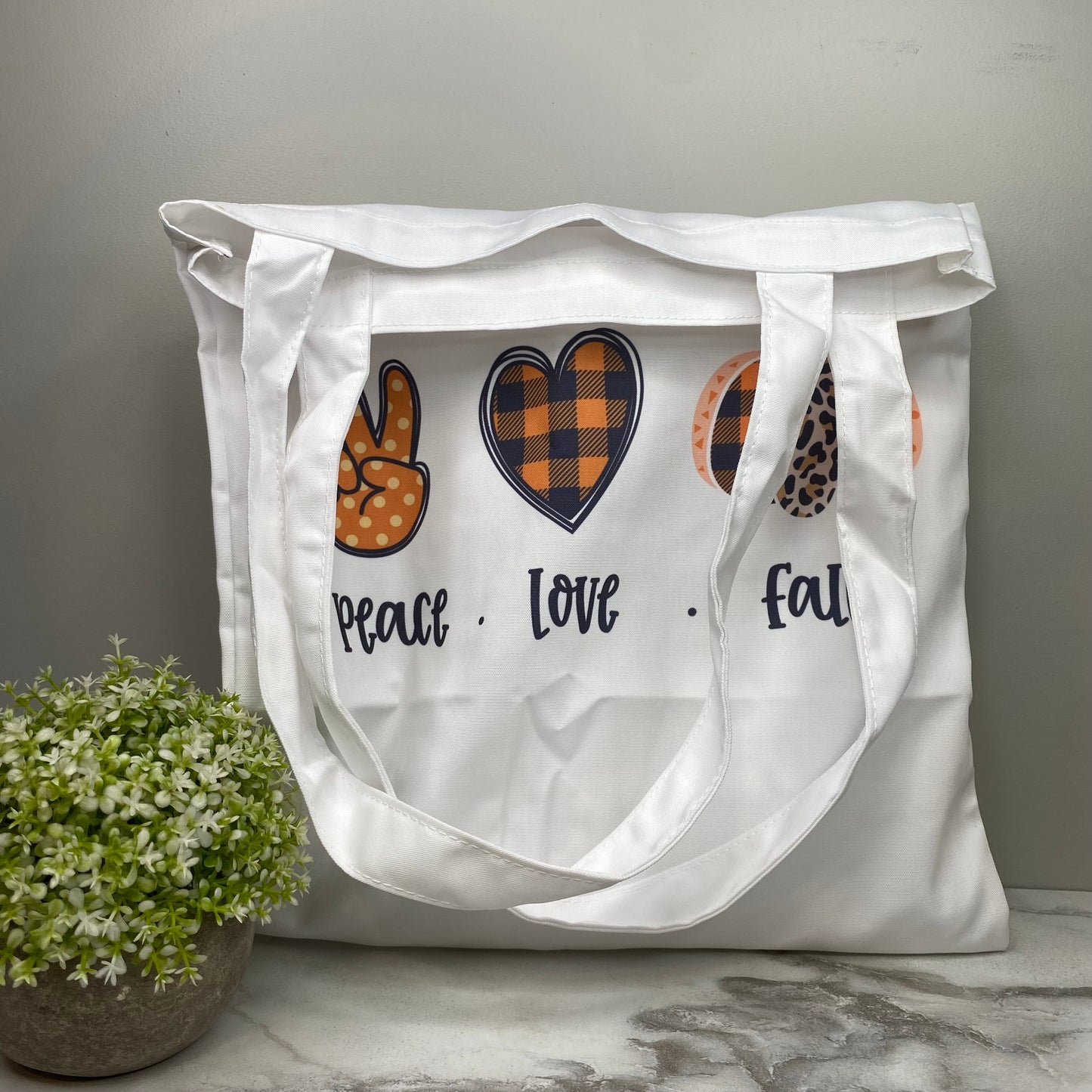 Tote Bag - Halloween - Peace Love Fall