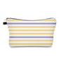 Yellow Purple Stripes - Water-Resistant Multi-Use Pouch