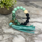 Silicone Bracelet Keychain - Paw - Mint