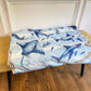 Ocean Blue Stripe Stingray Shark Minky Blanket