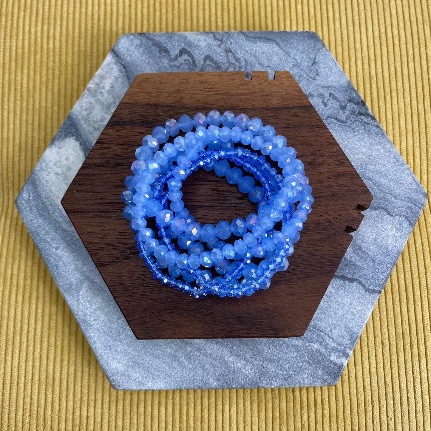 Bracelet Pack - Ice Blue Bead