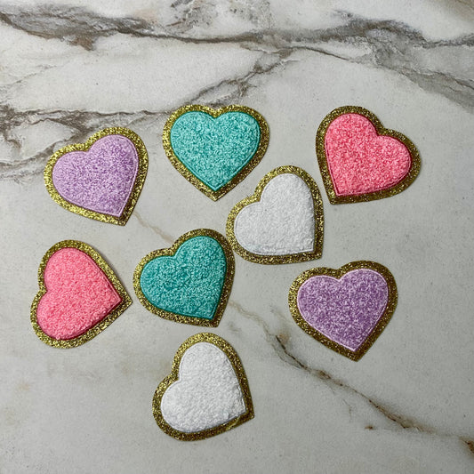 Chenille Patches - Hearts