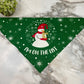 Dog Bandana - Christmas - List Bunny Snowman