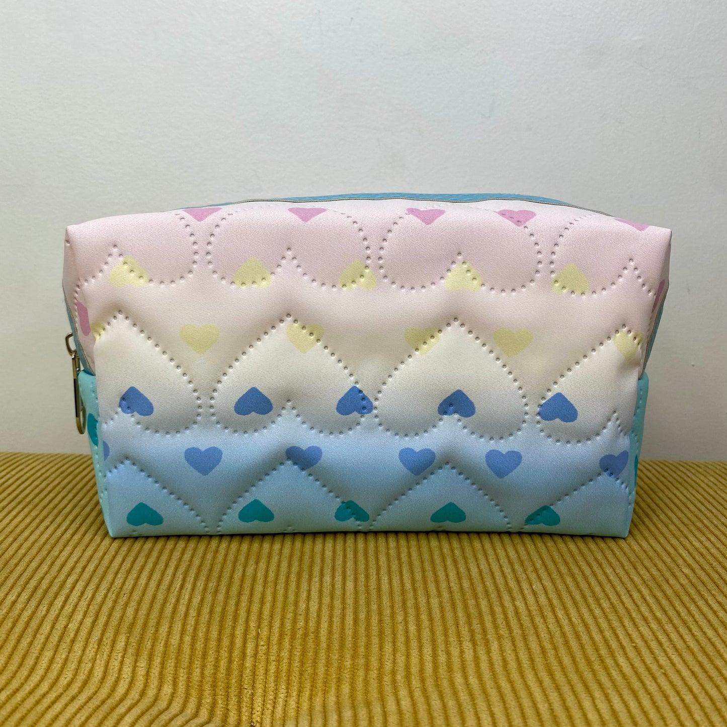 Stand Up Rectangle Zip Bag - Hearts