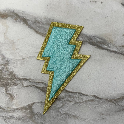 Chenille Patches - Lightening Bolt