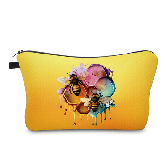 Bee Honey Rainbow Drip - Water-Resistant Multi-Use Pouch