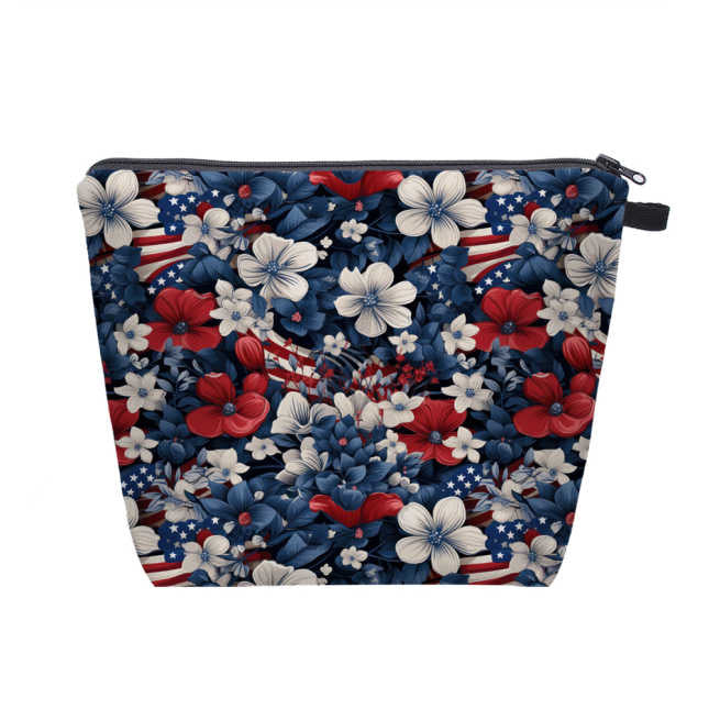 Flags & Floral - Water-Resistant Multi-Use XL Pouch