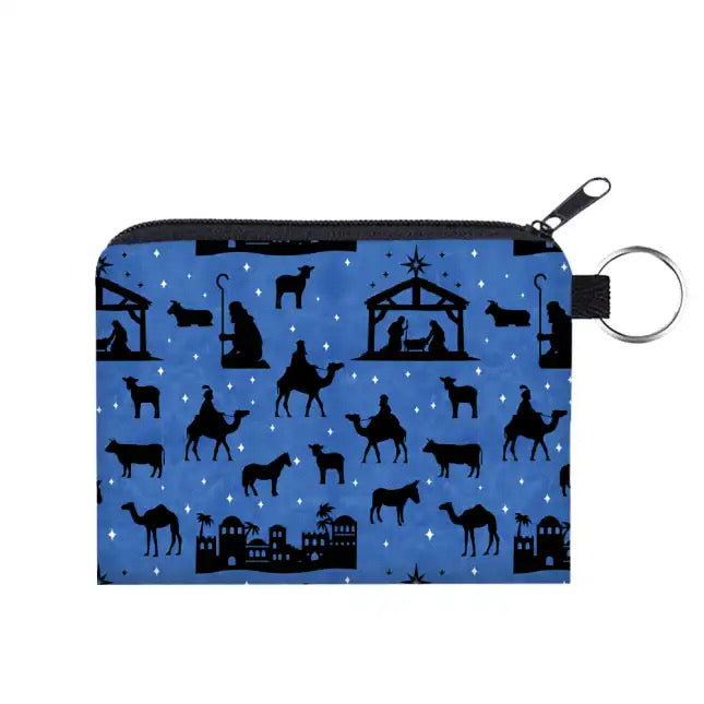 Nativity - Water-Resistant Mini Pouch w/ Keyring