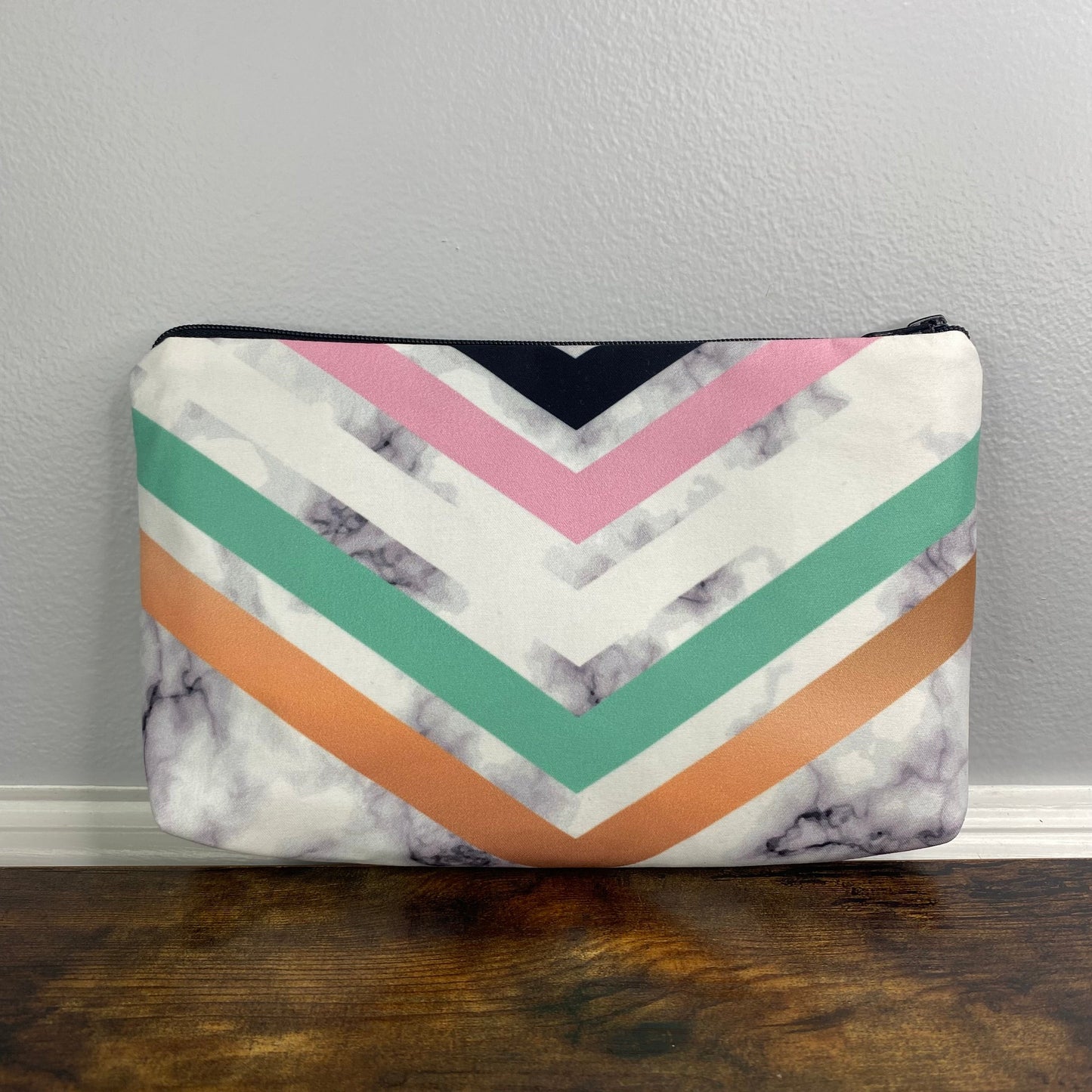 Marble Chevron - Water-Resistant Multi-Use Pouch