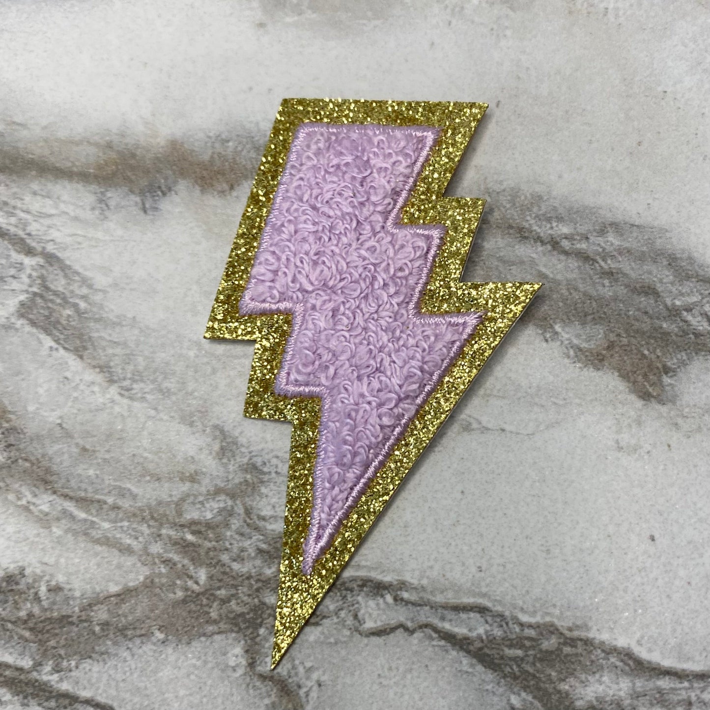 Chenille Patches - Lightening Bolt