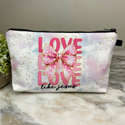 Love Like Jesus - Water-Resistant Multi-Use Pouch