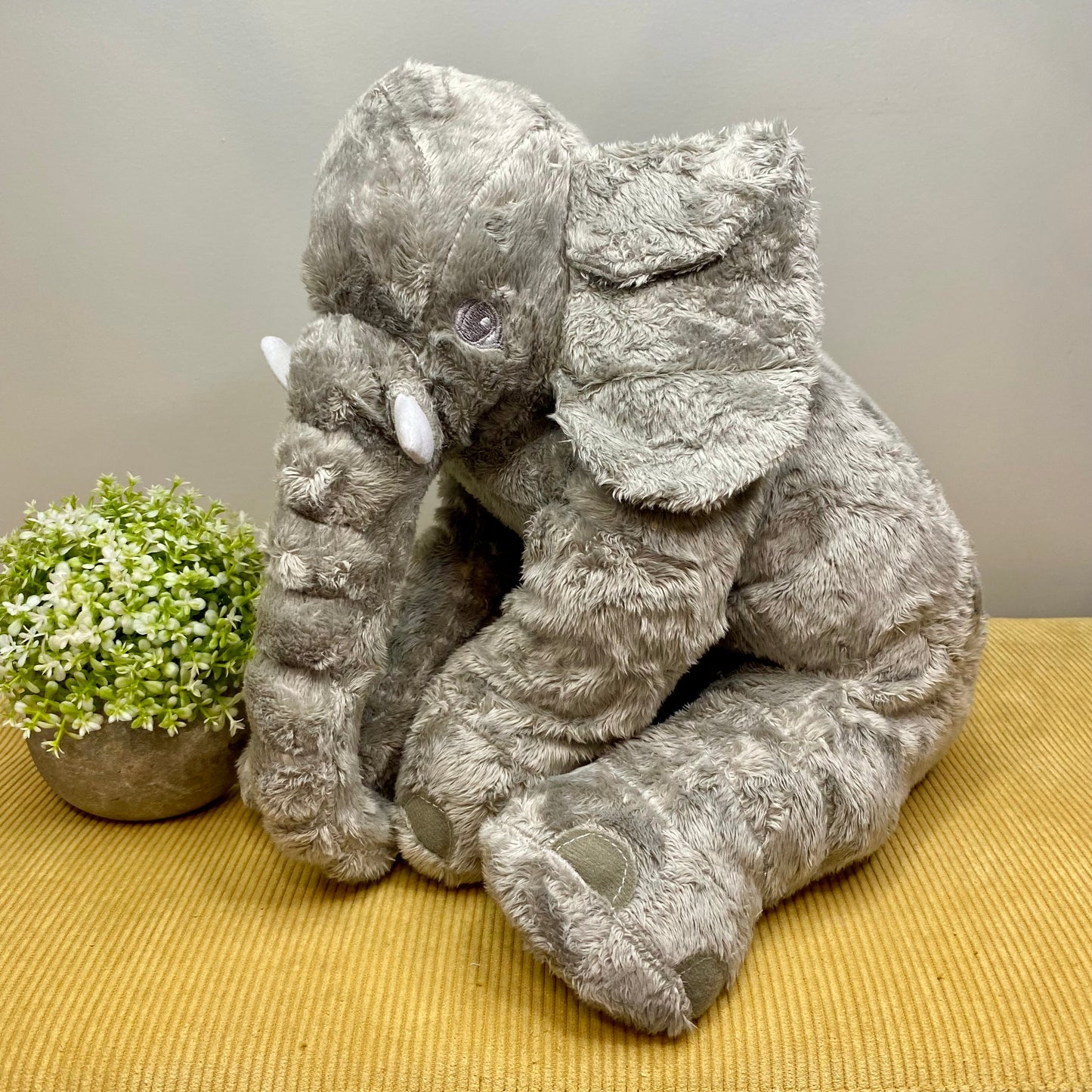 Plush Toy Elephant - Grey