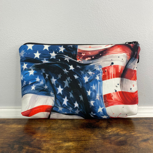 Painted Flag - Water-Resistant Multi-Use Pouch - PREORDER 5/15-5/18