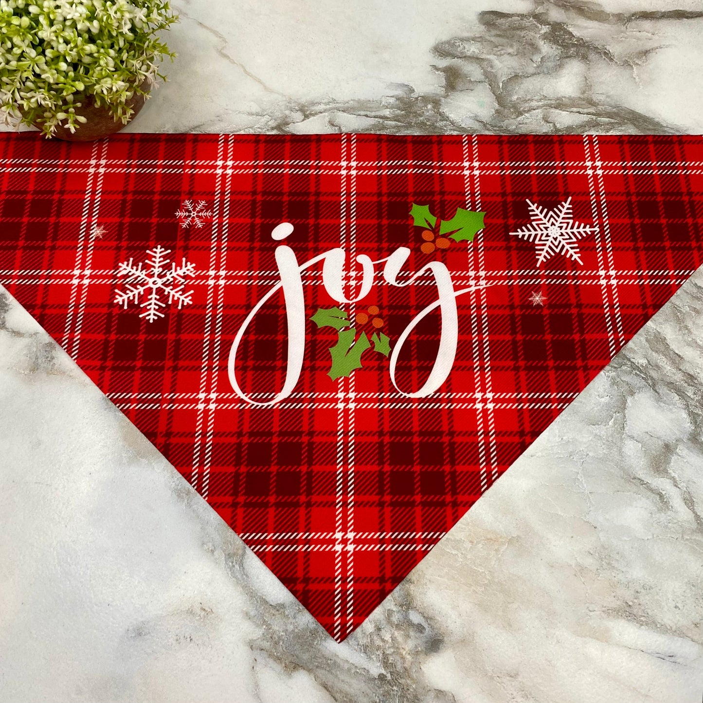 Dog Bandana - Christmas - Joy Holly