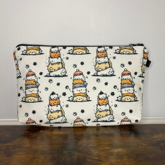 Cat Pile With Hats - Water-Resistant Multi-Use Pouch