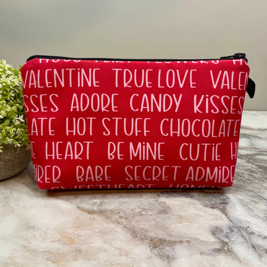 Be Mine Words - Water-Resistant Multi-Use Pouch