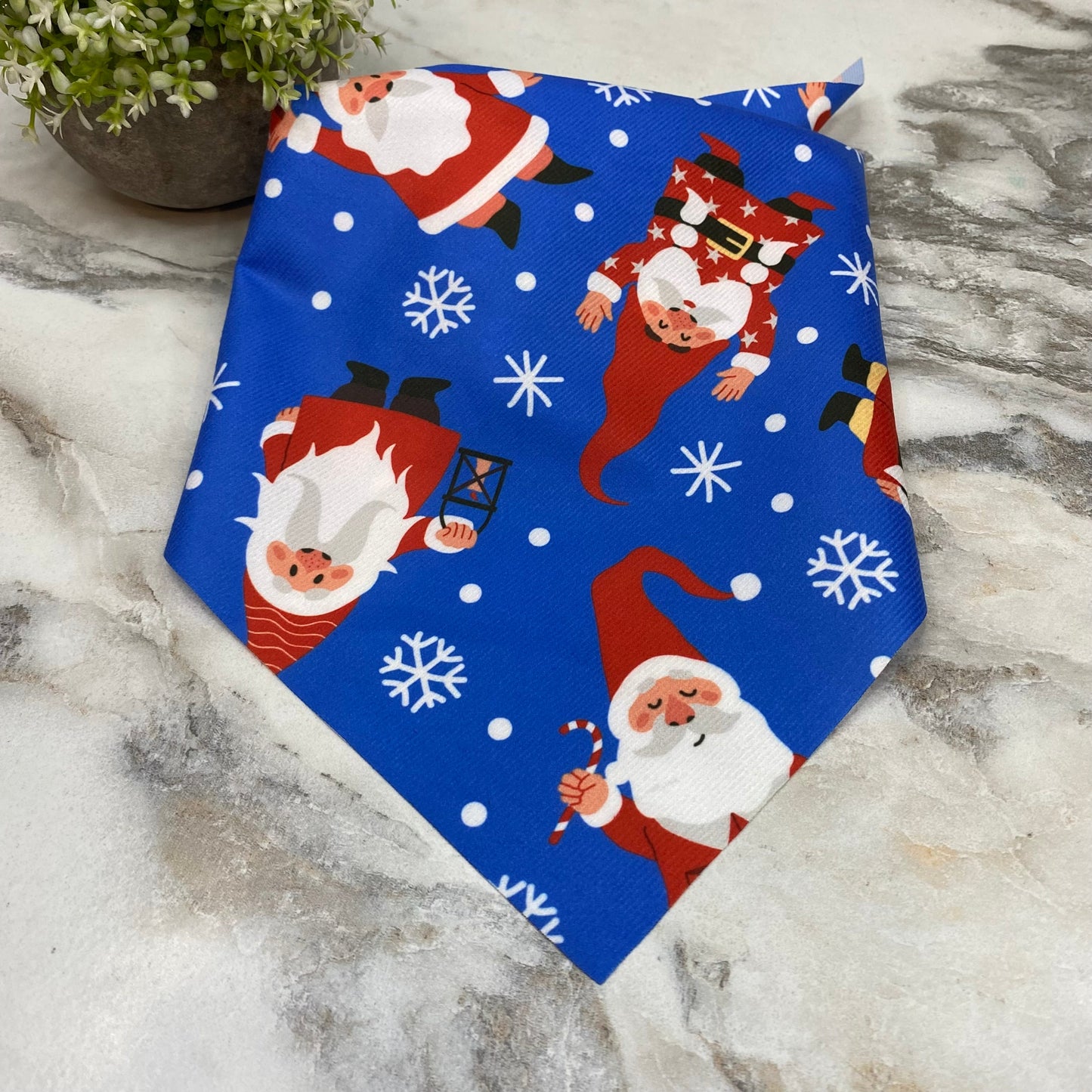 Dog Bandana - Christmas - Santa Snowflakes