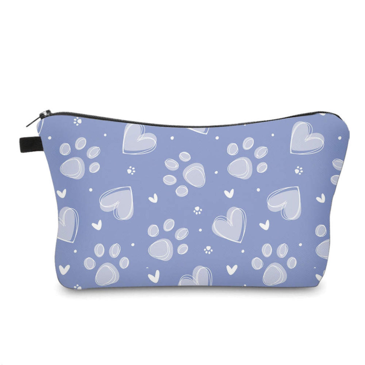 Dog Blue Heart Paw - Water-Resistant Multi-Use Pouch