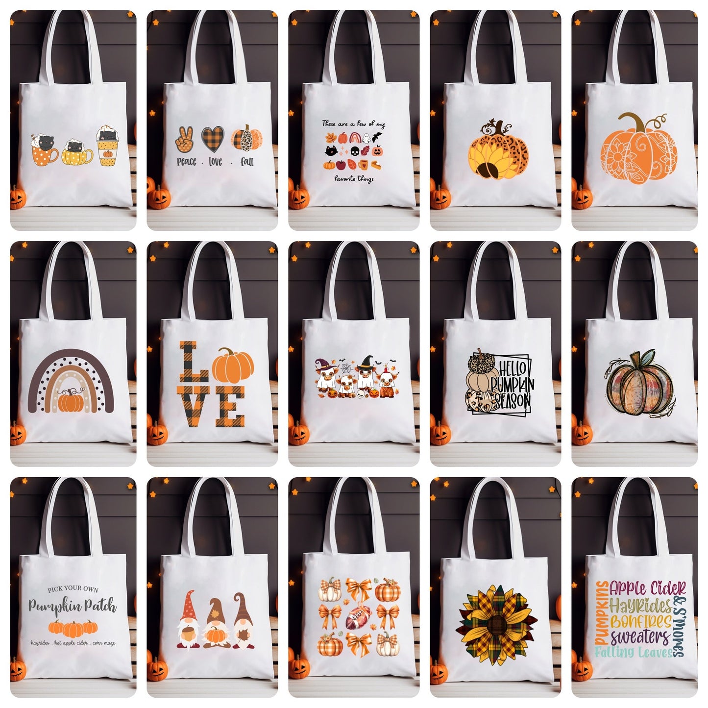 Tote Bag - Fall & Halloween - PREORDER 8/2-8/5