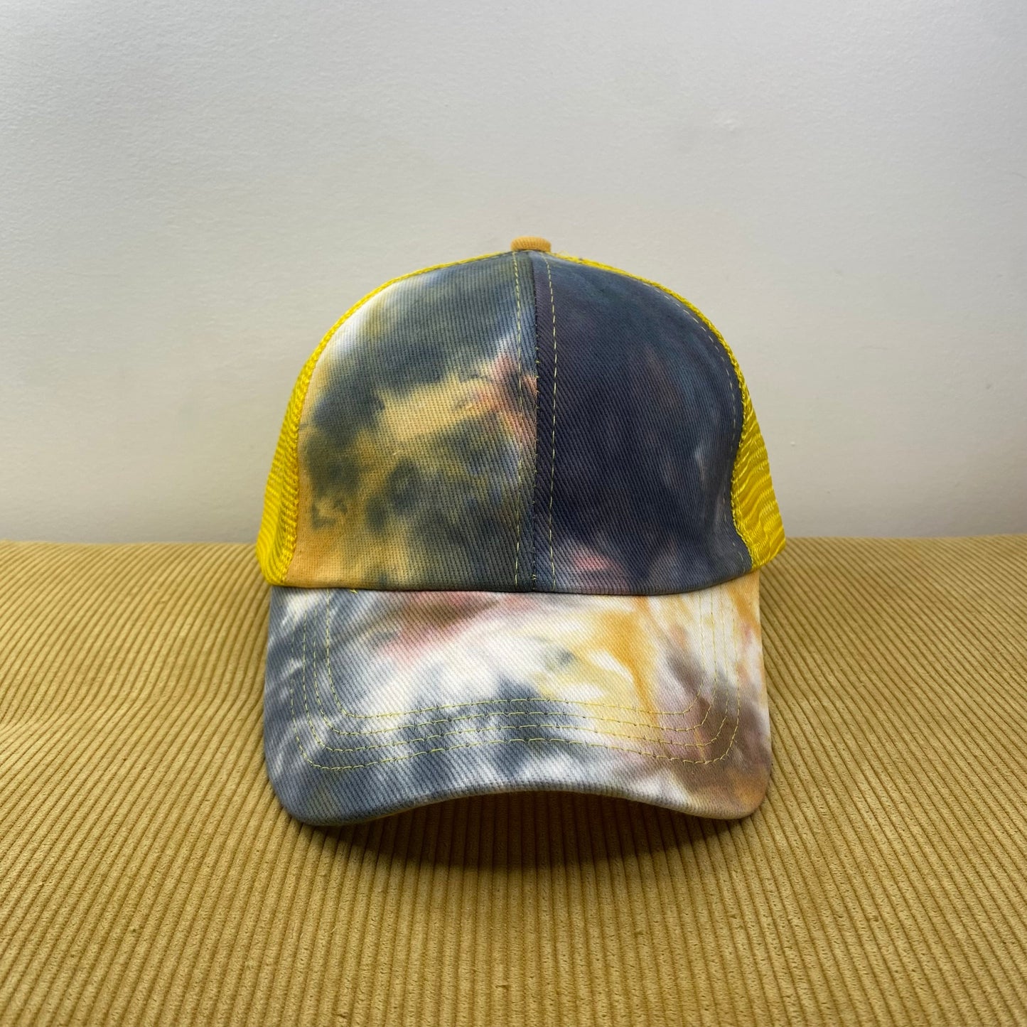 Hat - Tie Dye - Navy Yellow