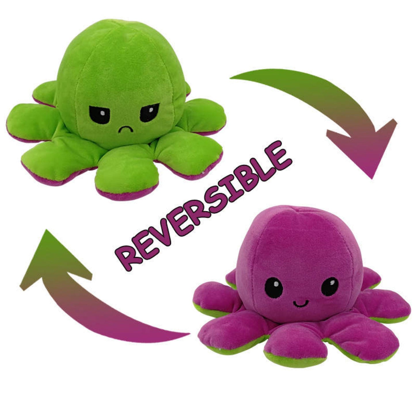 Moody Octopus Reversible Plush