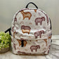 Capybara Rainbow Prints - Water-Resistant Mini Backpack