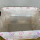 Pop Up Canvas Basket - Valentine’s Day - Pink Hearts on Ivory