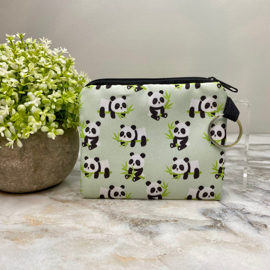 Panda - Water-Resistant Mini Pouch w/ Keyring