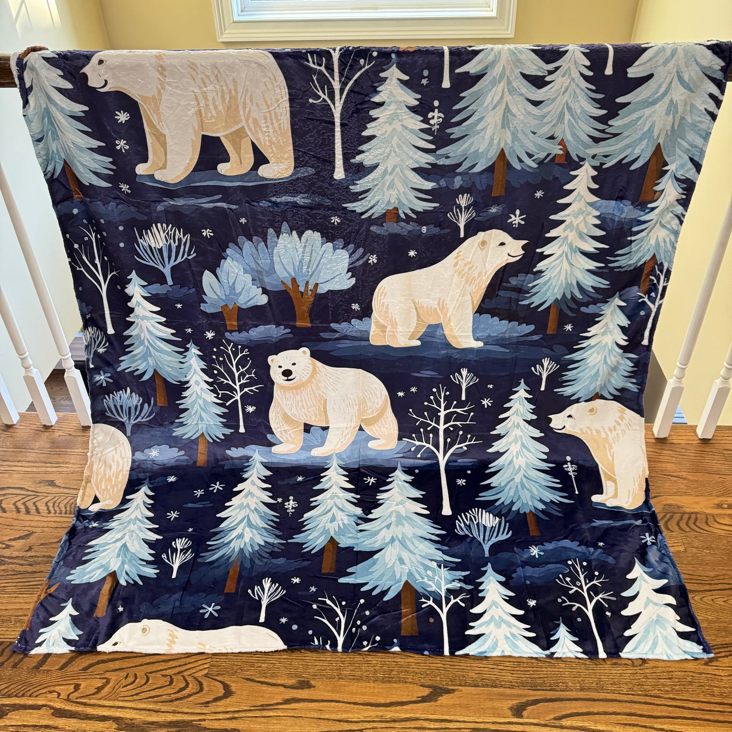 Blanket - Christmas - Blue Polar Bears
