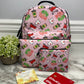 Sips & Trips Pink - Water-Resistant Mini Backpack & Pouches Set