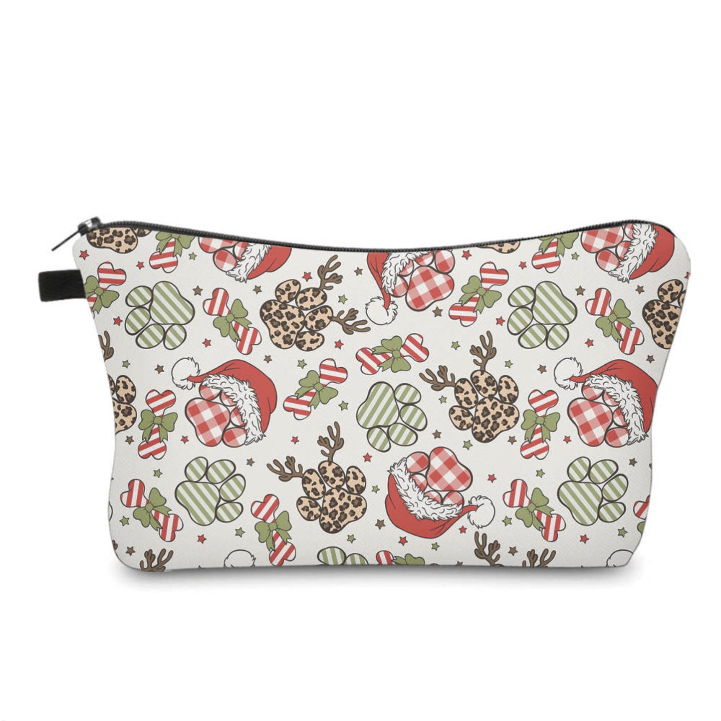 Paw Print Plaid - Water-Resistant Multi-Use Pouch