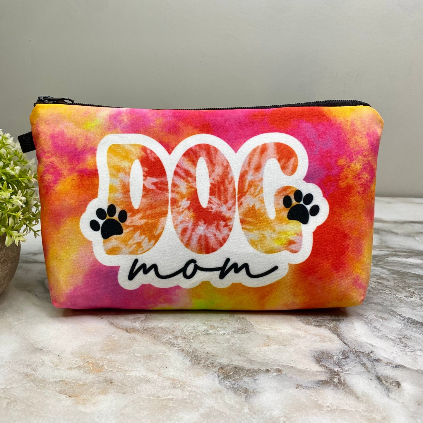 Dog Mom Tie Dye - Water-Resistant Multi-Use Pouch